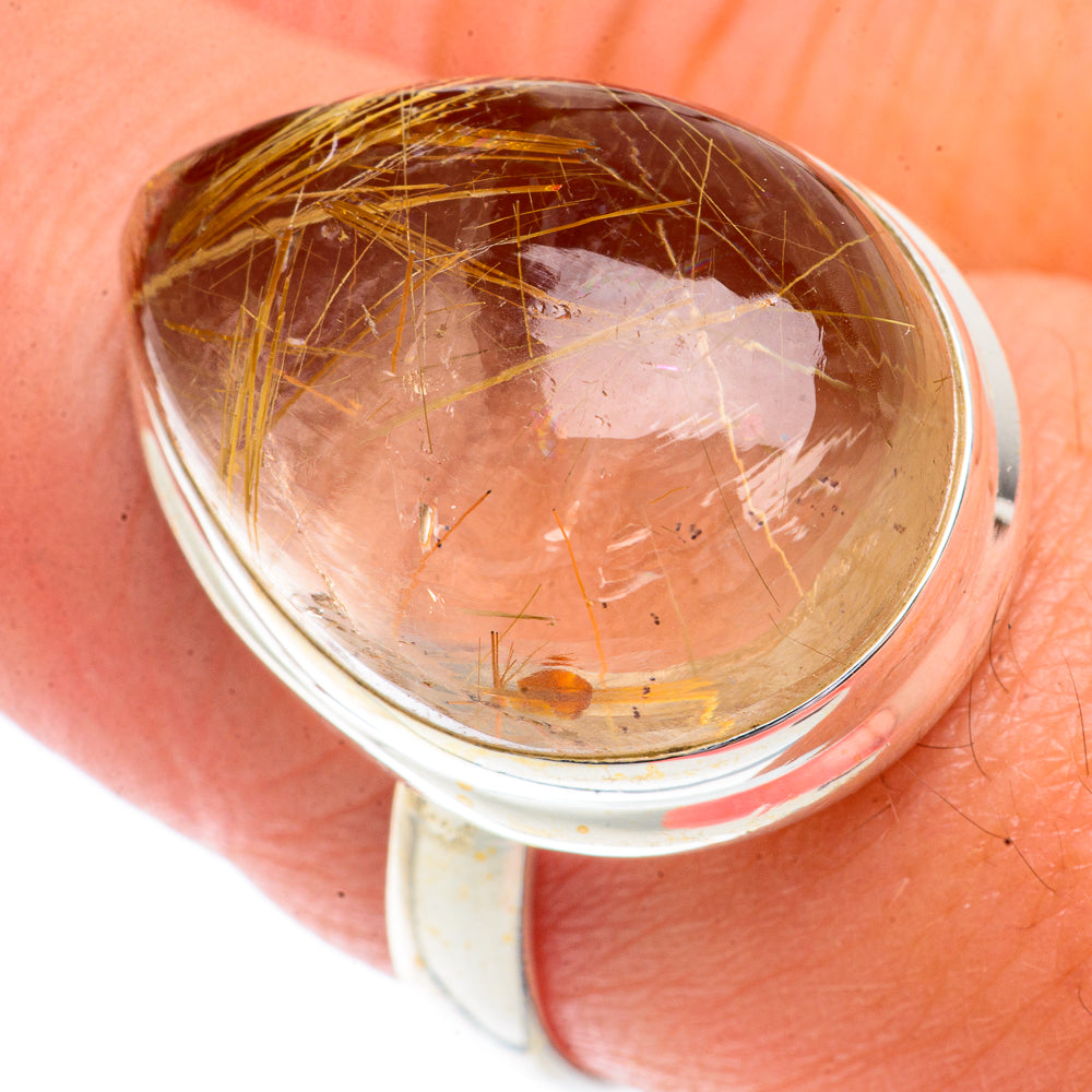 Rutilated Quartz Rings handcrafted by Ana Silver Co - RING66235