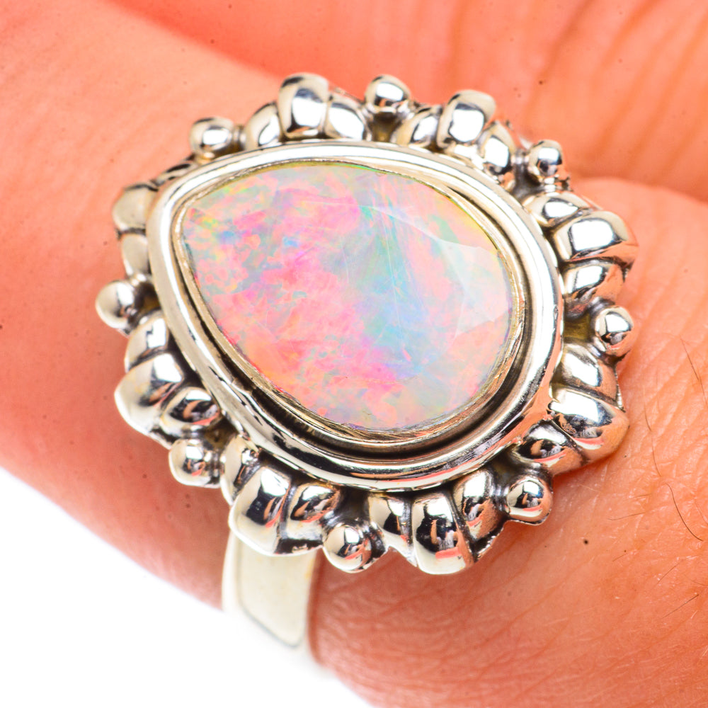 Ethiopian Opal Rings handcrafted by Ana Silver Co - RING66244