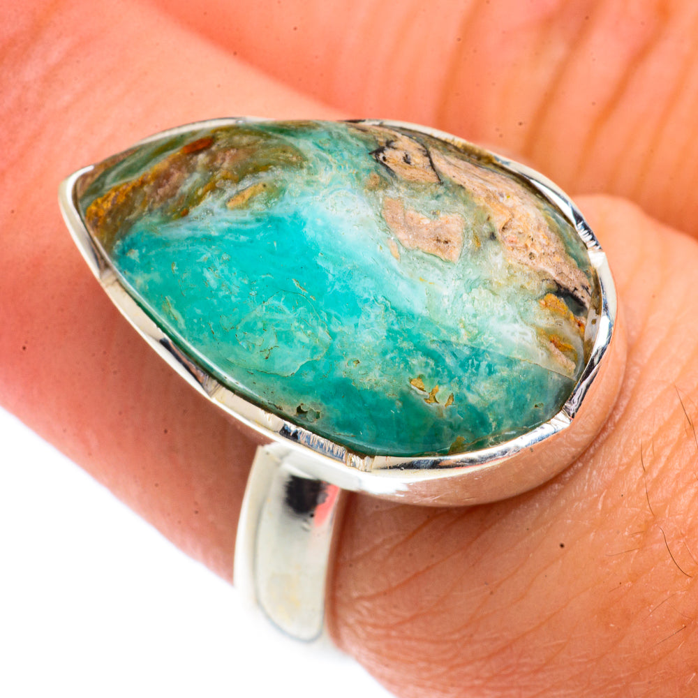 Peruvian Opal Rings handcrafted by Ana Silver Co - RING66245