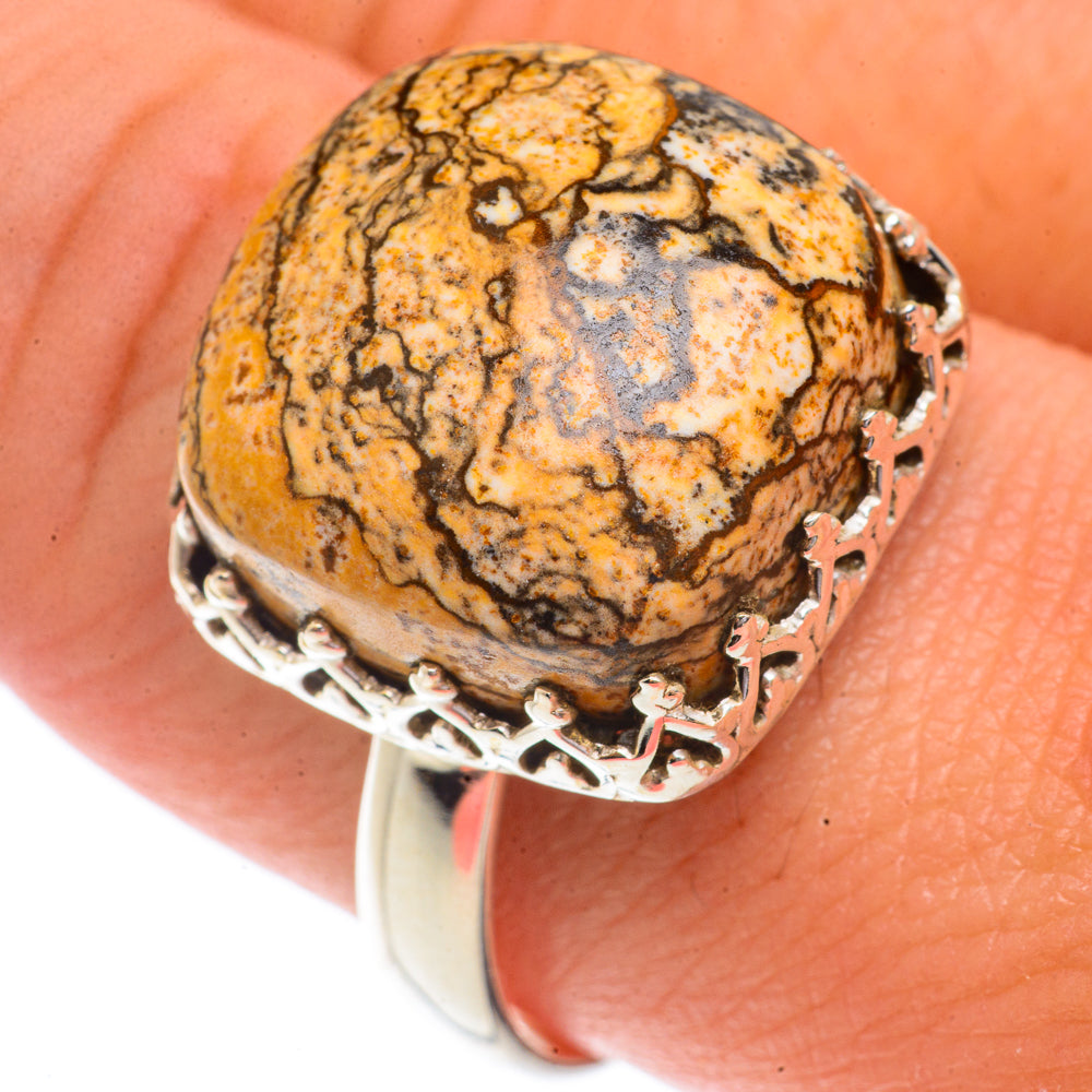 Picture Jasper Rings handcrafted by Ana Silver Co - RING66252