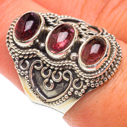 Pink Tourmaline Rings handcrafted by Ana Silver Co - RING66258