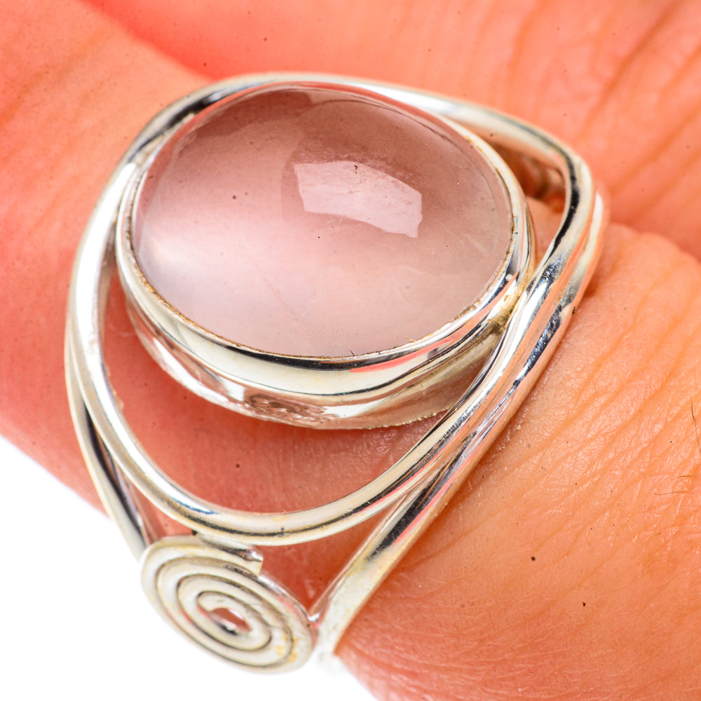 Rose Quartz Rings handcrafted by Ana Silver Co - RING66260