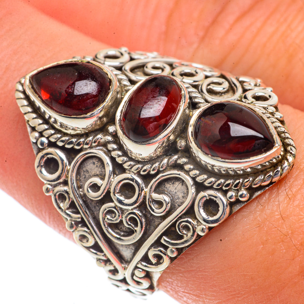 Garnet Rings handcrafted by Ana Silver Co - RING66261