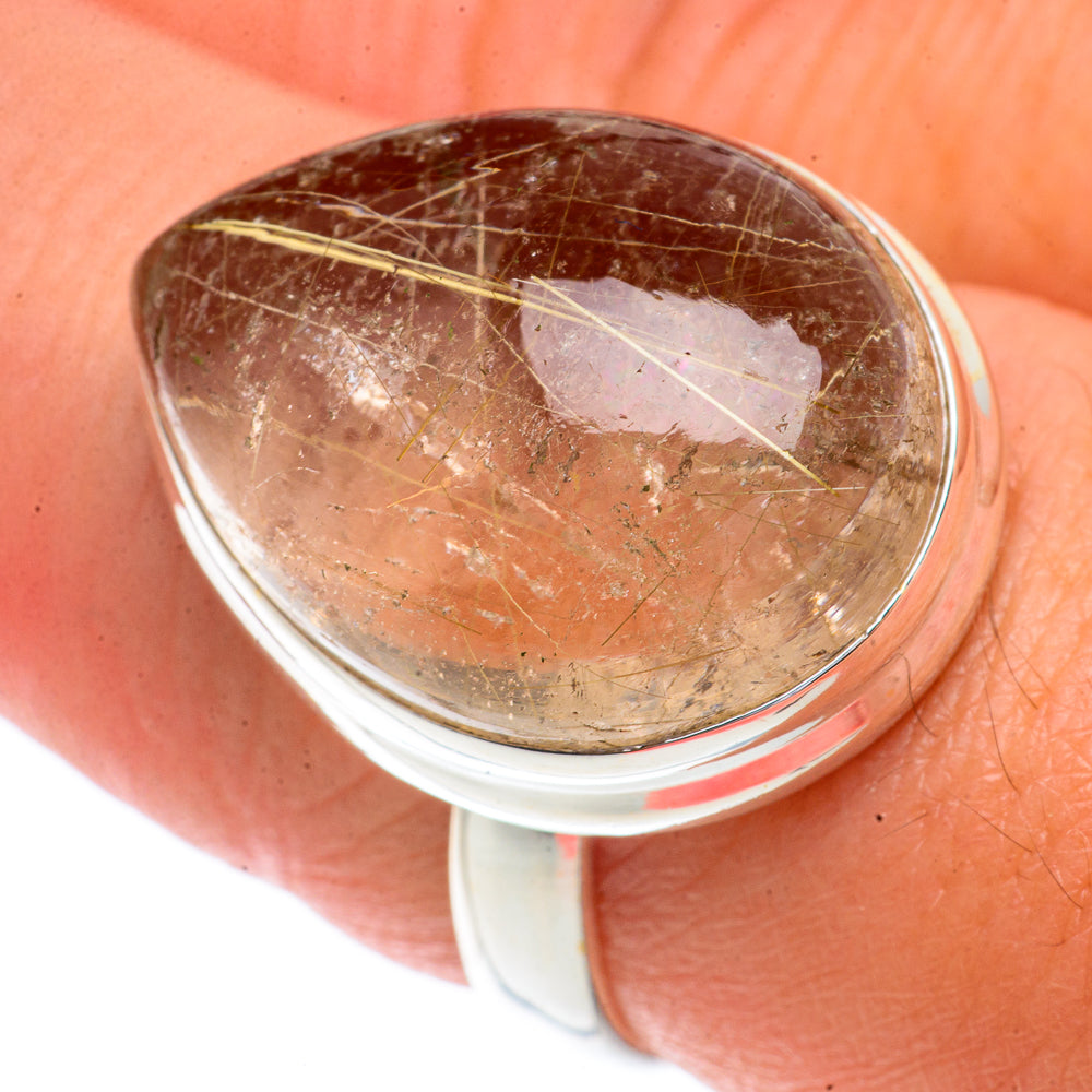 Rutilated Quartz Rings handcrafted by Ana Silver Co - RING66264