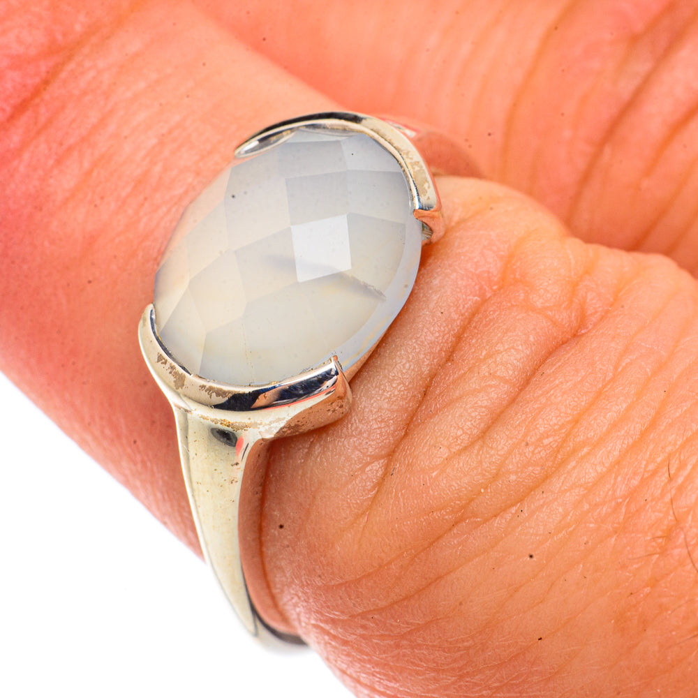 Aqua Chalcedony Rings handcrafted by Ana Silver Co - RING66272