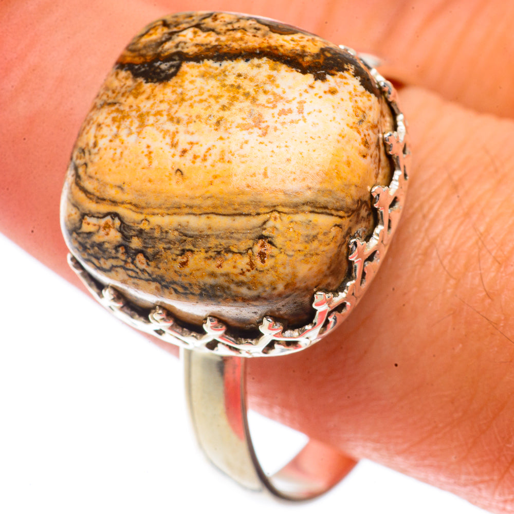 Picture Jasper Rings handcrafted by Ana Silver Co - RING66285