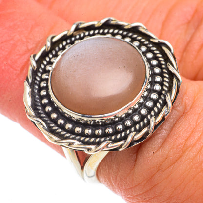 Peach Moonstone, Moonstone Rings handcrafted by Ana Silver Co - RING66289