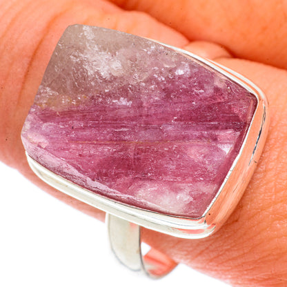 Pink Tourmaline In Quartz Rings handcrafted by Ana Silver Co - RING66292