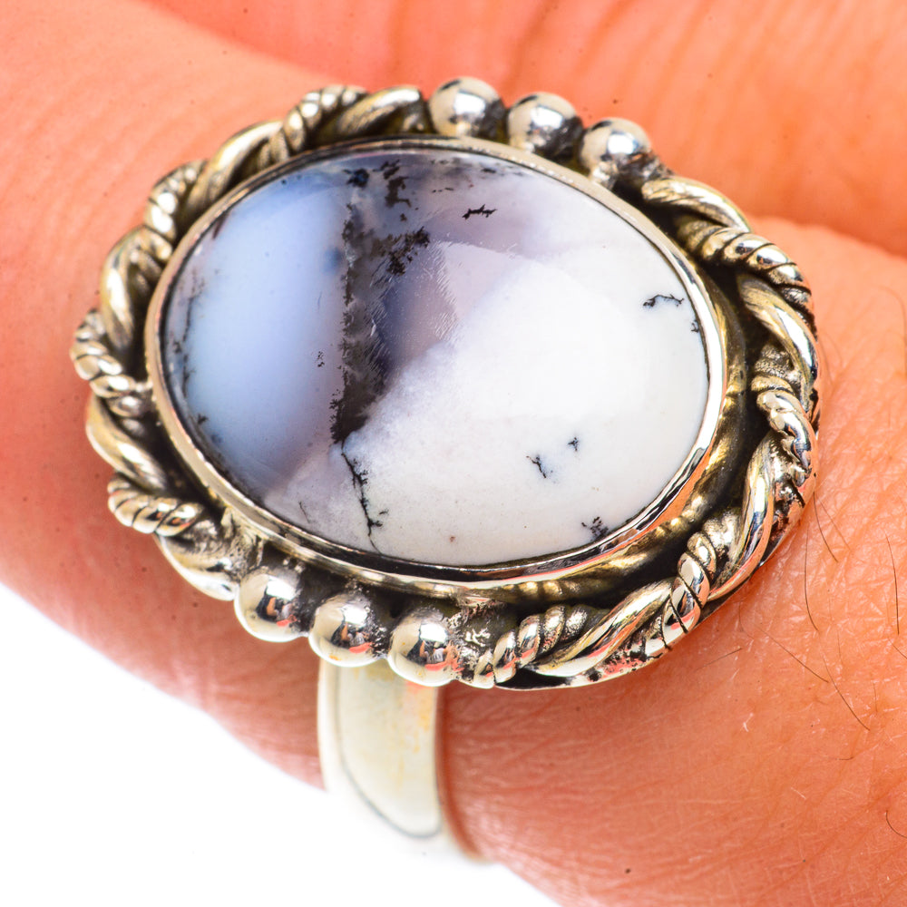 Dendritic Opal Rings handcrafted by Ana Silver Co - RING66304