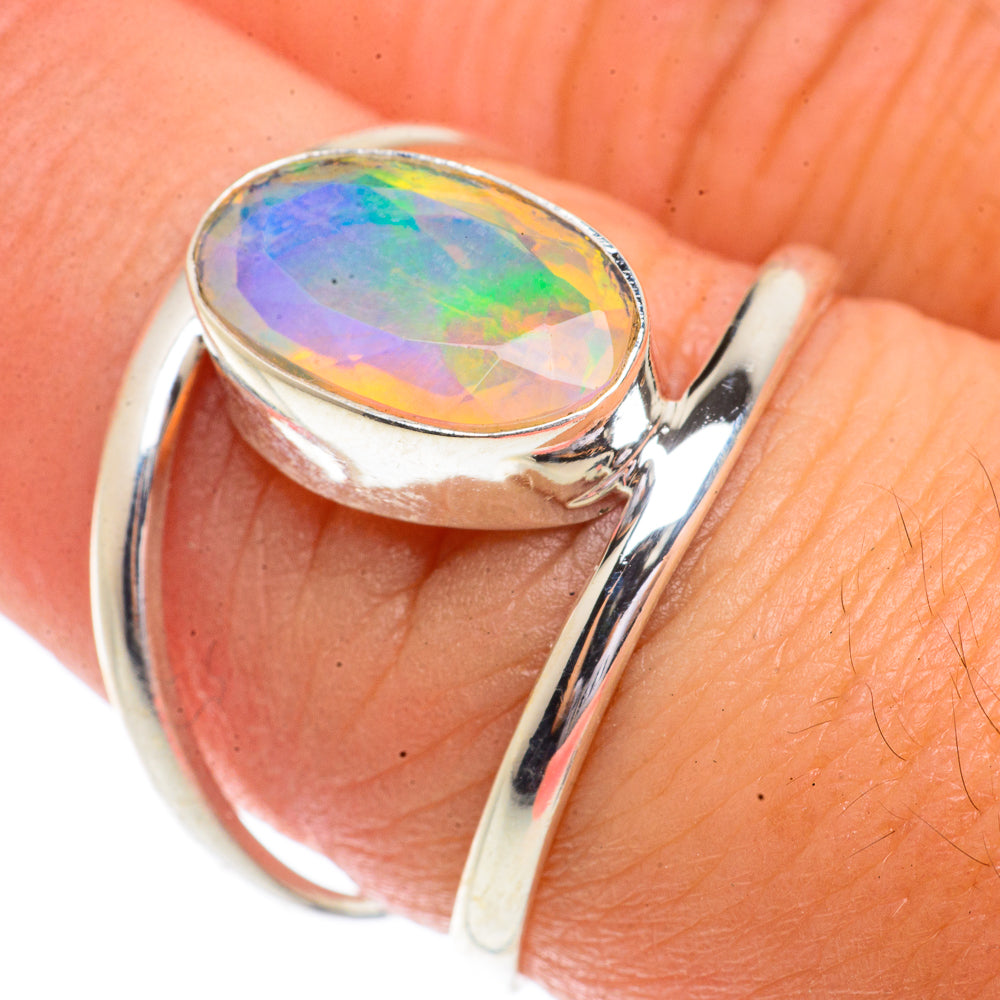 Ethiopian Opal Rings handcrafted by Ana Silver Co - RING66306