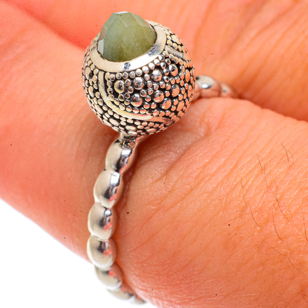 Prehnite Rings handcrafted by Ana Silver Co - RING66311