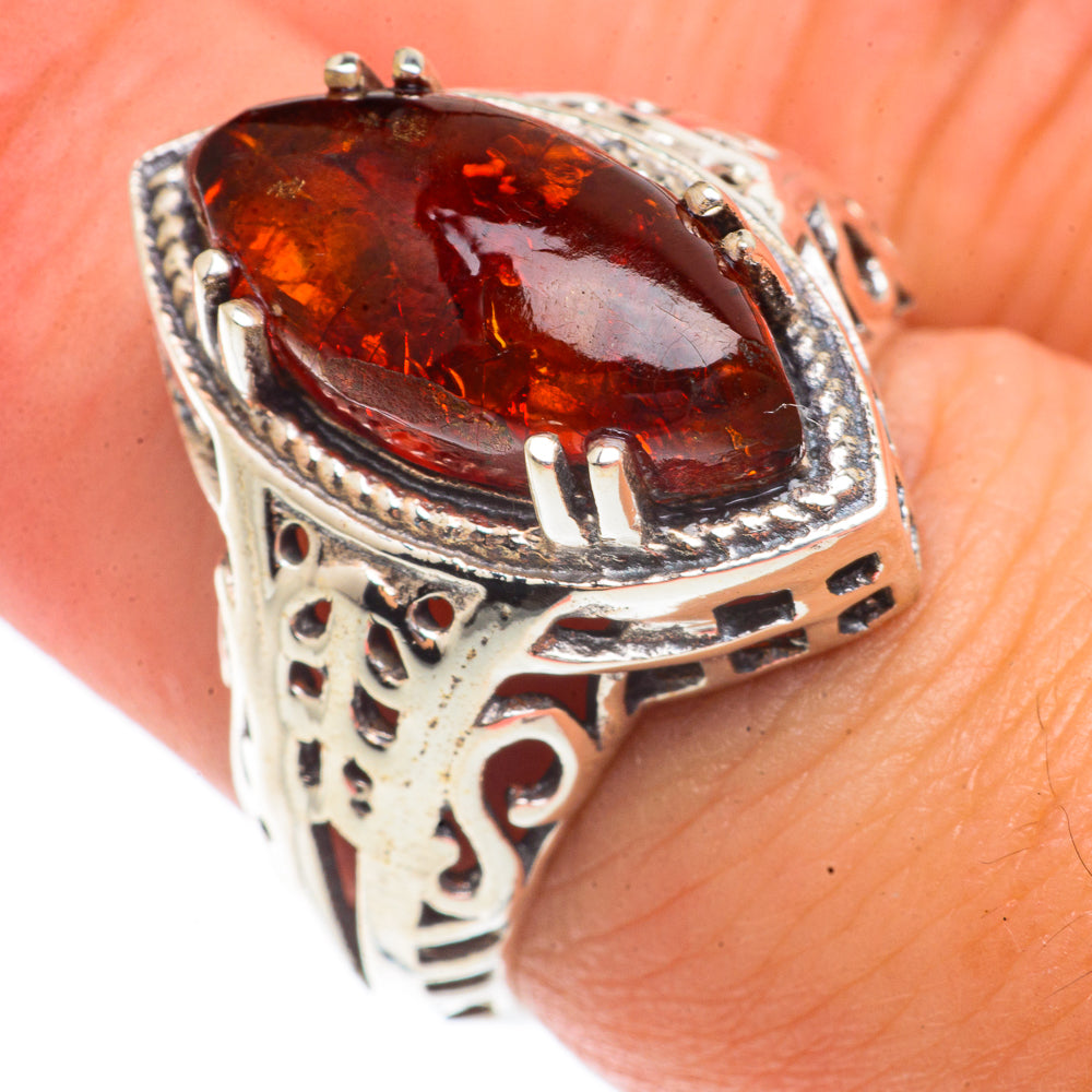 Baltic Amber Rings handcrafted by Ana Silver Co - RING66318