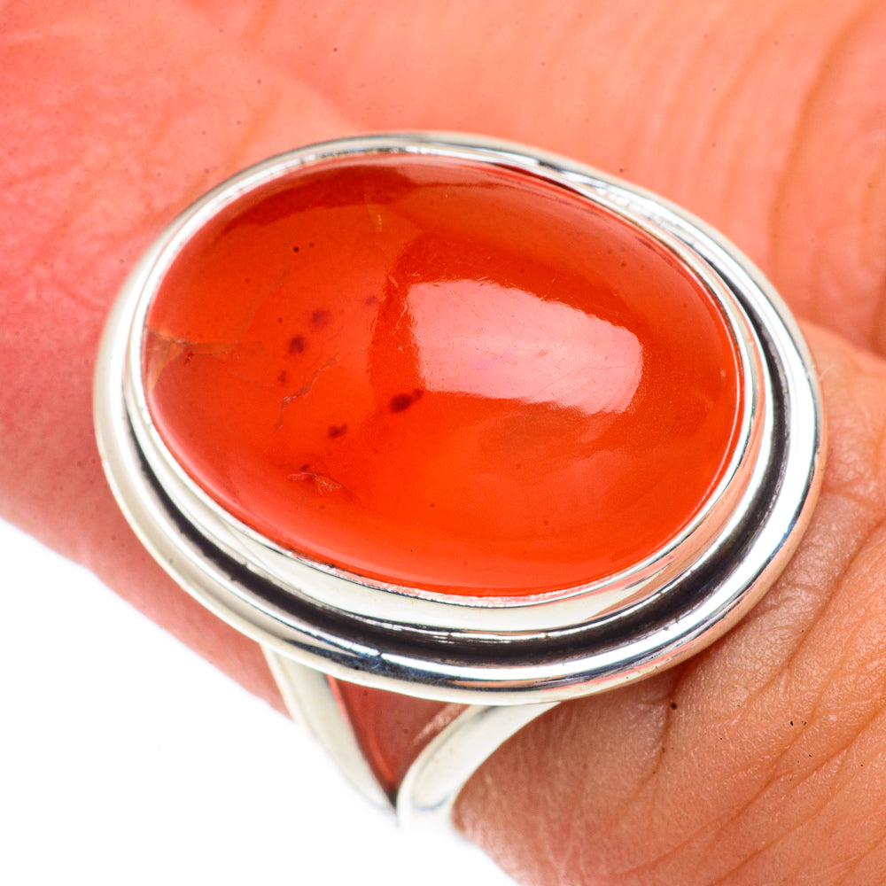 Carnelian Rings handcrafted by Ana Silver Co - RING66319
