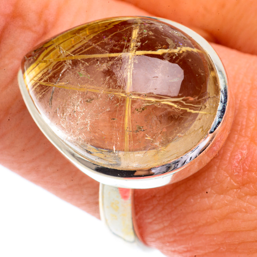 Rutilated Quartz Rings handcrafted by Ana Silver Co - RING66330