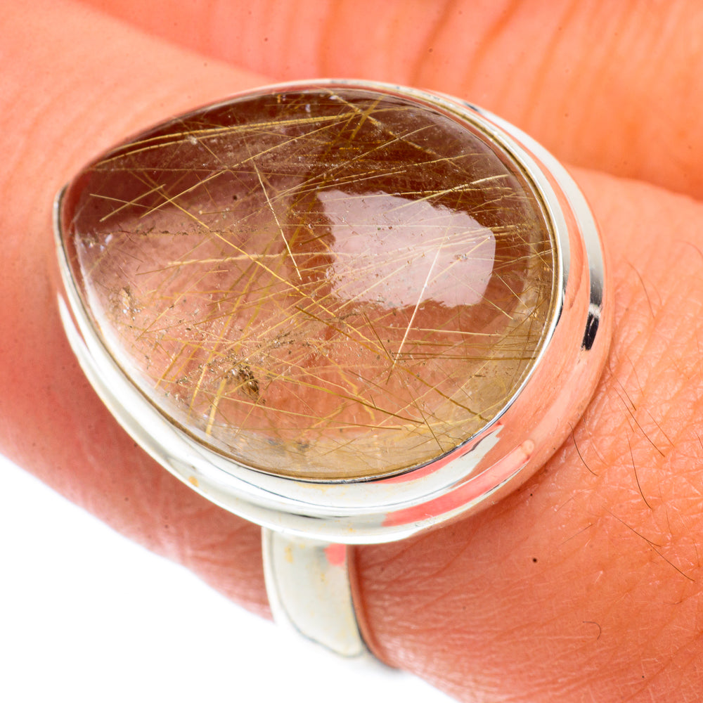 Rutilated Quartz Rings handcrafted by Ana Silver Co - RING66332