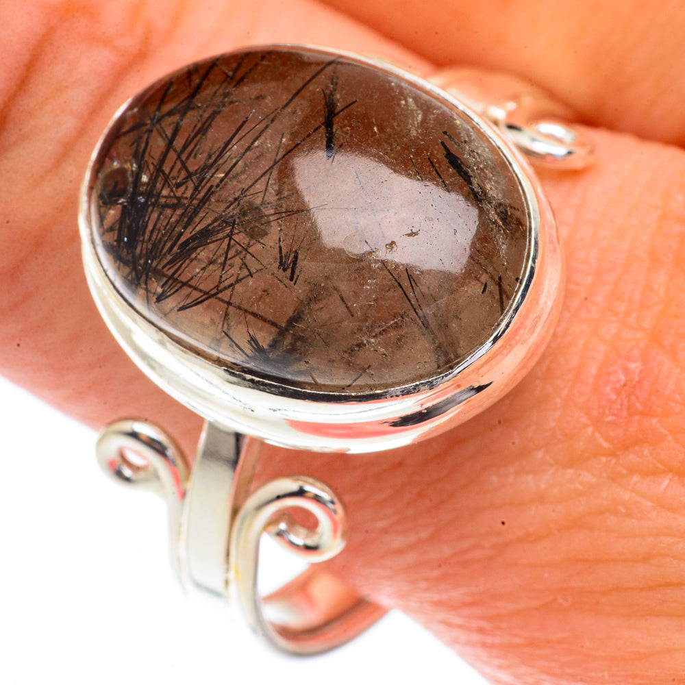 Tourmalinated Quartz Rings handcrafted by Ana Silver Co - RING66334
