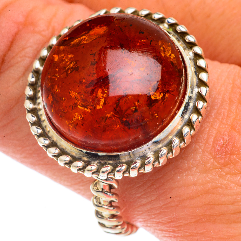 Baltic Amber Rings handcrafted by Ana Silver Co - RING66353