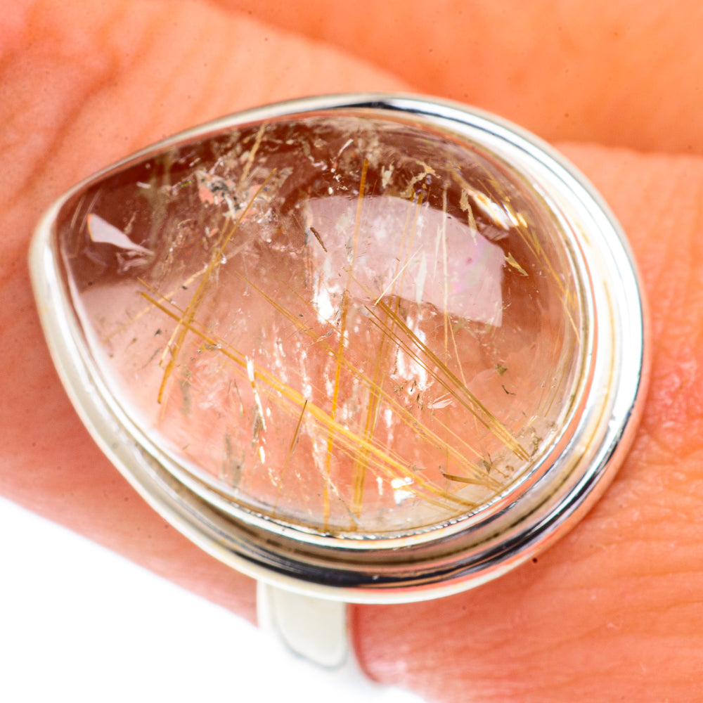 Rutilated Quartz Rings handcrafted by Ana Silver Co - RING66360