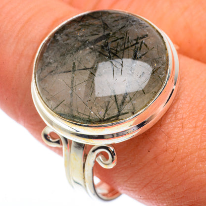 Tourmalinated Quartz Rings handcrafted by Ana Silver Co - RING66365