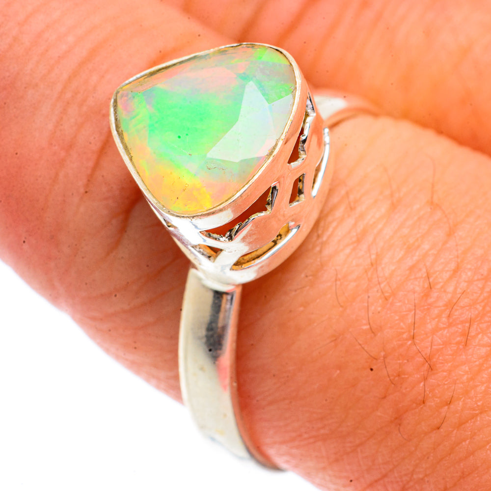 Ethiopian Opal Rings handcrafted by Ana Silver Co - RING66367