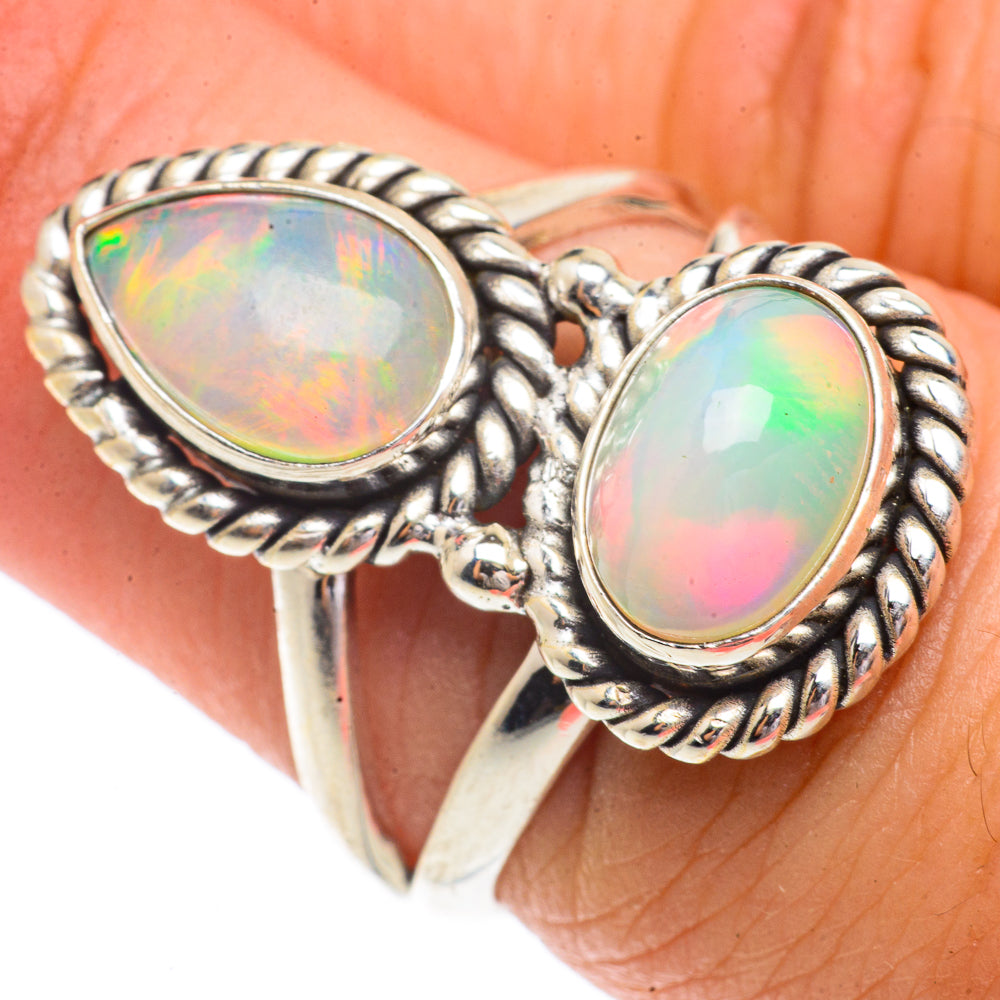 Ethiopian Opal Rings handcrafted by Ana Silver Co - RING66368