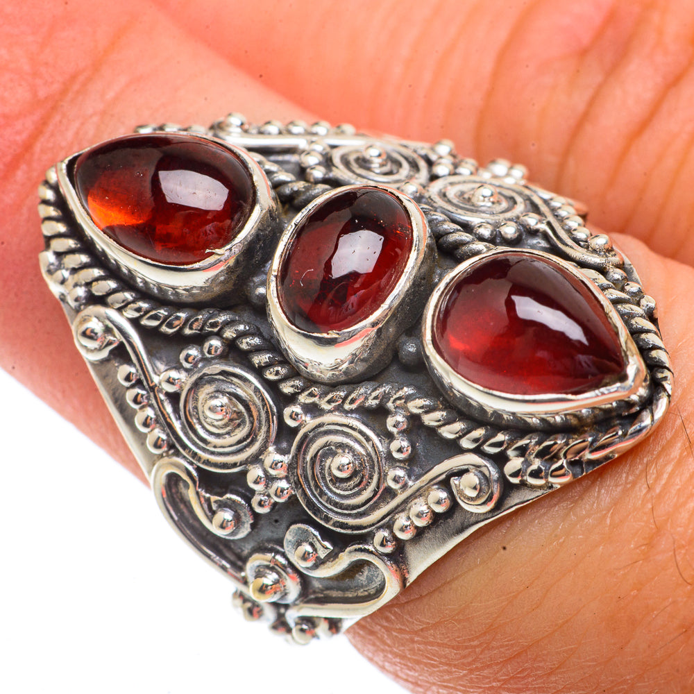 Garnet Rings handcrafted by Ana Silver Co - RING66377