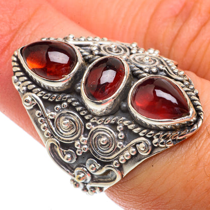 Garnet Rings handcrafted by Ana Silver Co - RING66377