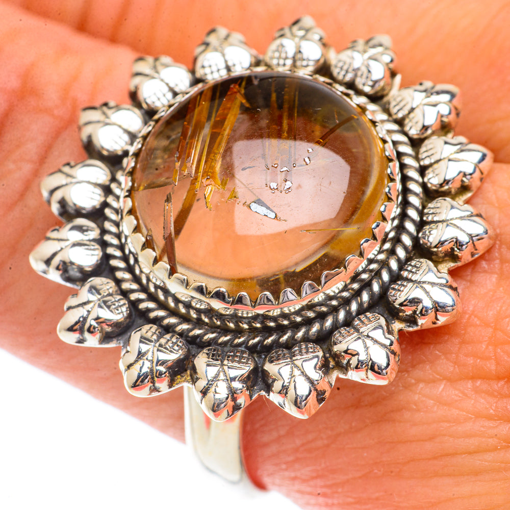 Rutilated Quartz Rings handcrafted by Ana Silver Co - RING66382