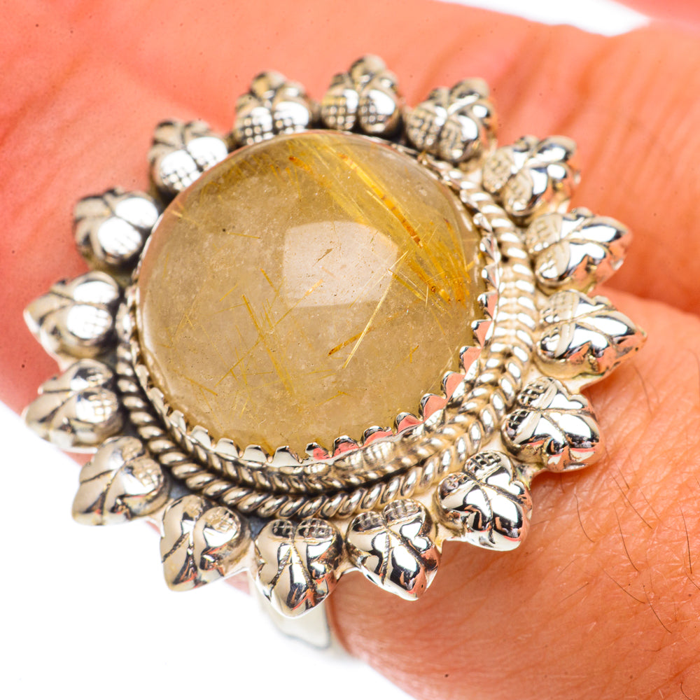 Rutilated Quartz Rings handcrafted by Ana Silver Co - RING66383