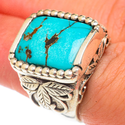 Tibetan Turquoise Rings handcrafted by Ana Silver Co - RING66402