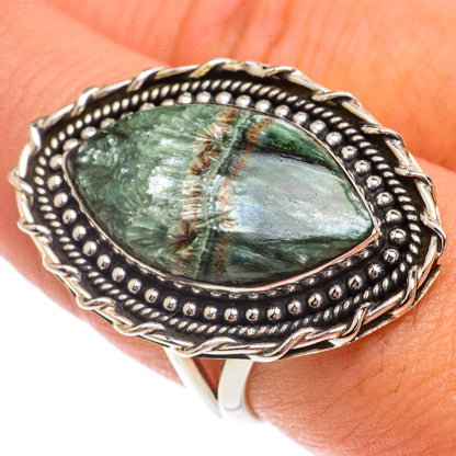 Seraphinite Rings handcrafted by Ana Silver Co - RING66410