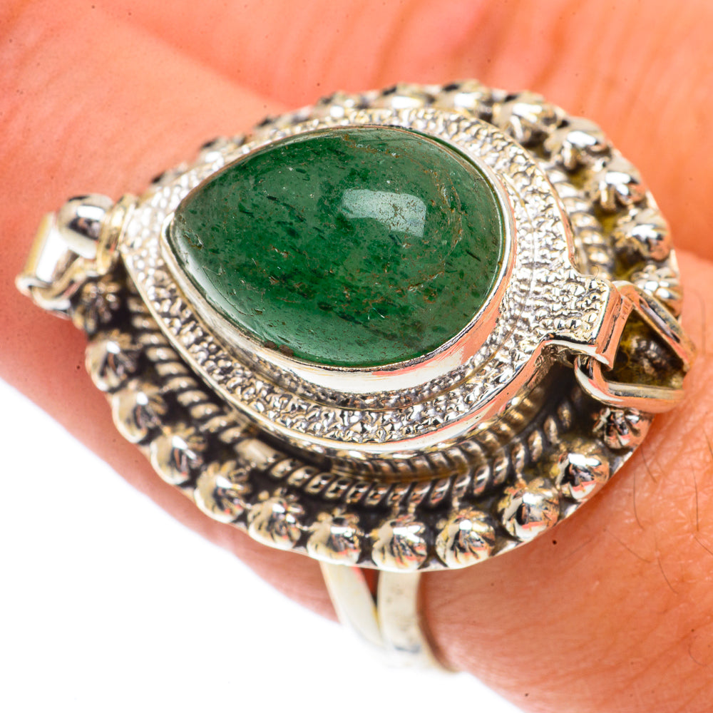 Green Aventurine Rings handcrafted by Ana Silver Co - RING66412
