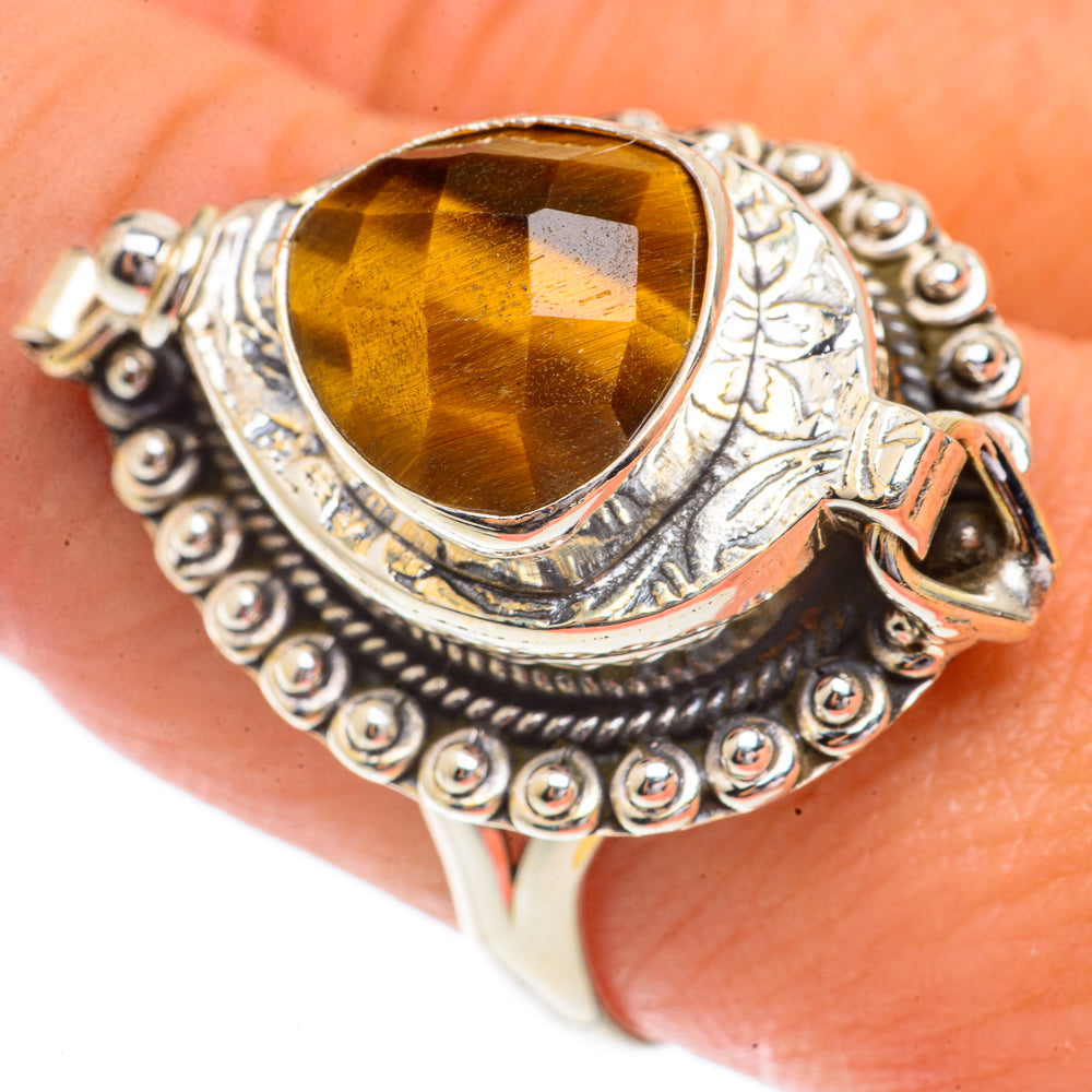 Tiger Eye Rings handcrafted by Ana Silver Co - RING66416