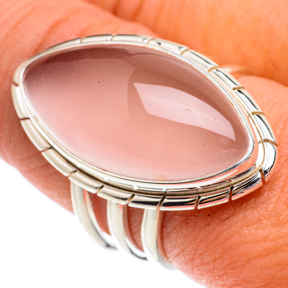 Rose Quartz Rings handcrafted by Ana Silver Co - RING66421