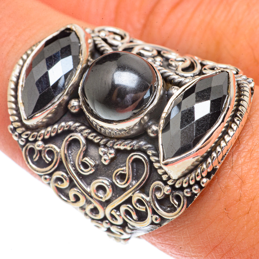 Hematite Rings handcrafted by Ana Silver Co - RING66433