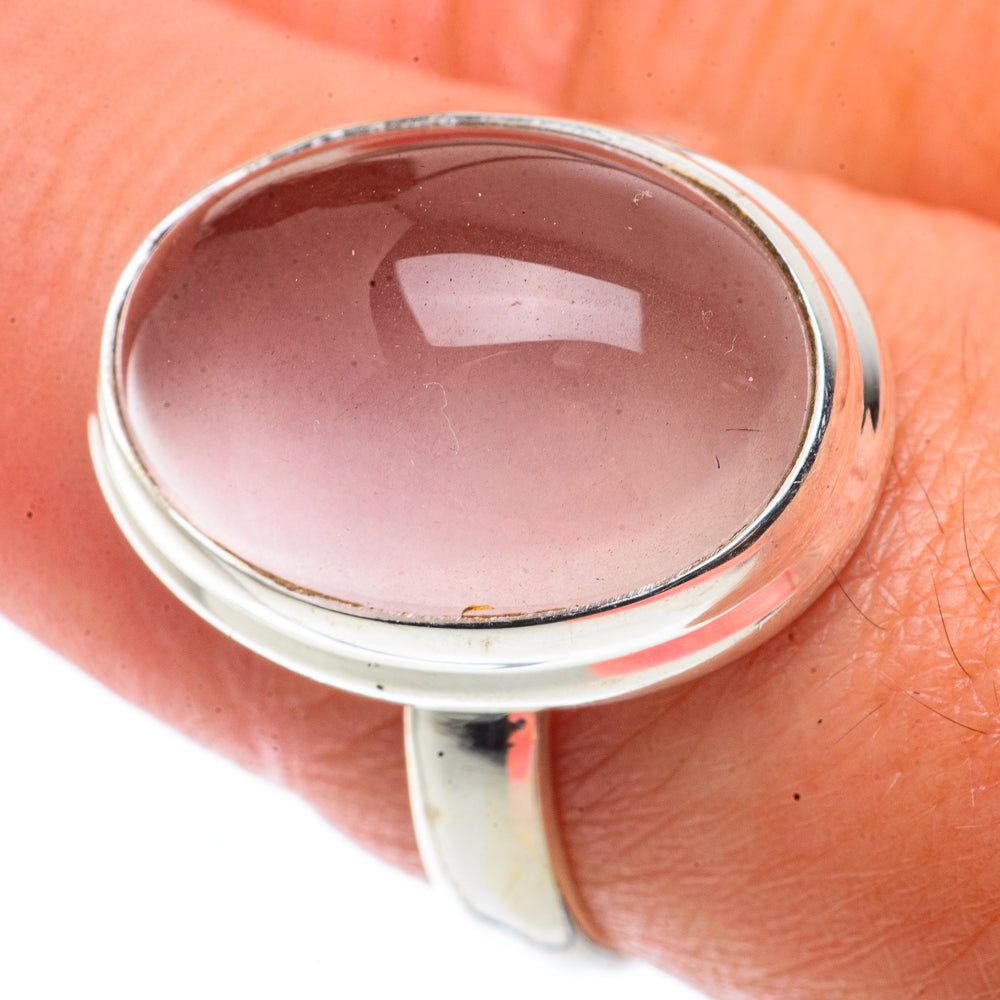 Rose Quartz Rings handcrafted by Ana Silver Co - RING66448