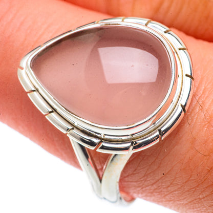 Rose Quartz Rings handcrafted by Ana Silver Co - RING66450
