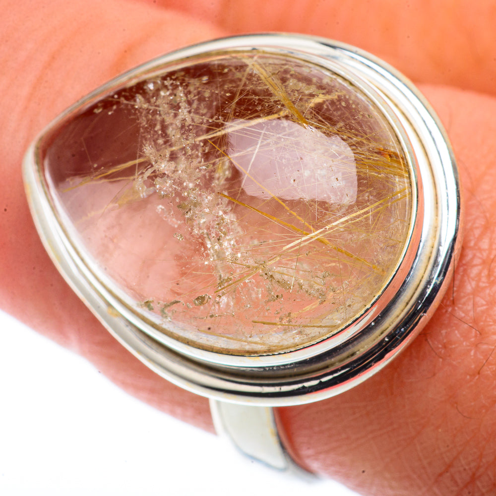 Rutilated Quartz Rings handcrafted by Ana Silver Co - RING66452
