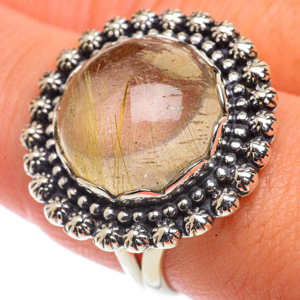 Rutilated Quartz Rings handcrafted by Ana Silver Co - RING66455