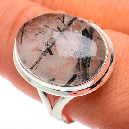 Tourmalinated Quartz Rings handcrafted by Ana Silver Co - RING66458