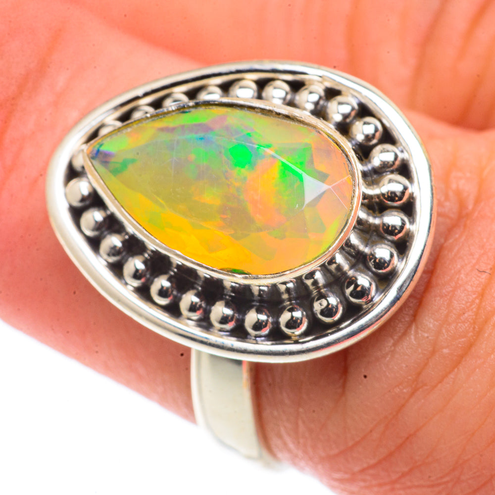 Ethiopian Opal Rings handcrafted by Ana Silver Co - RING66461