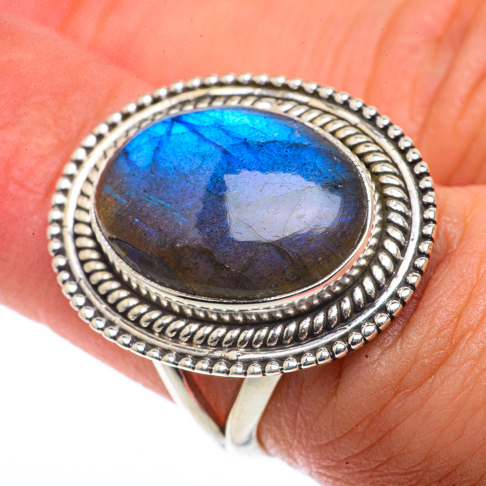 Labradorite Rings handcrafted by Ana Silver Co - RING66463