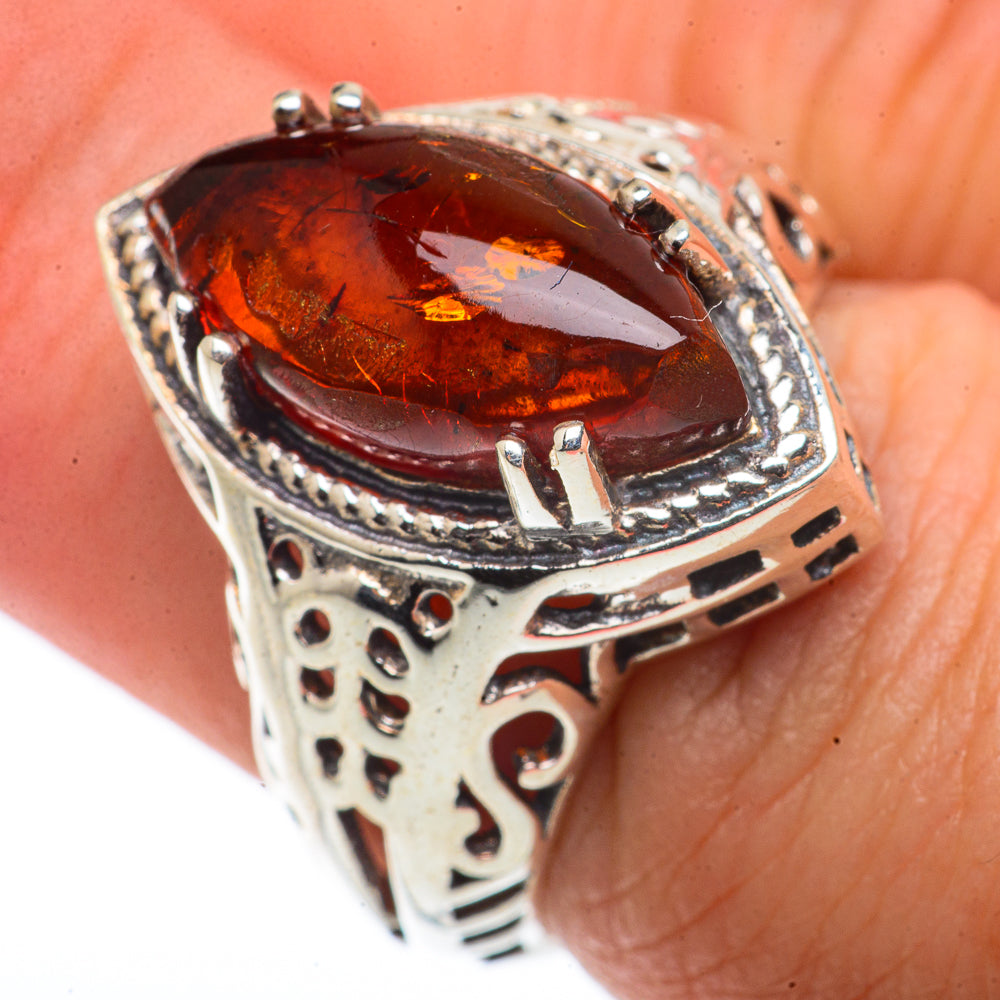 Baltic Amber Rings handcrafted by Ana Silver Co - RING66473