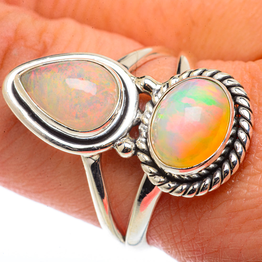 Ethiopian Opal Rings handcrafted by Ana Silver Co - RING66487