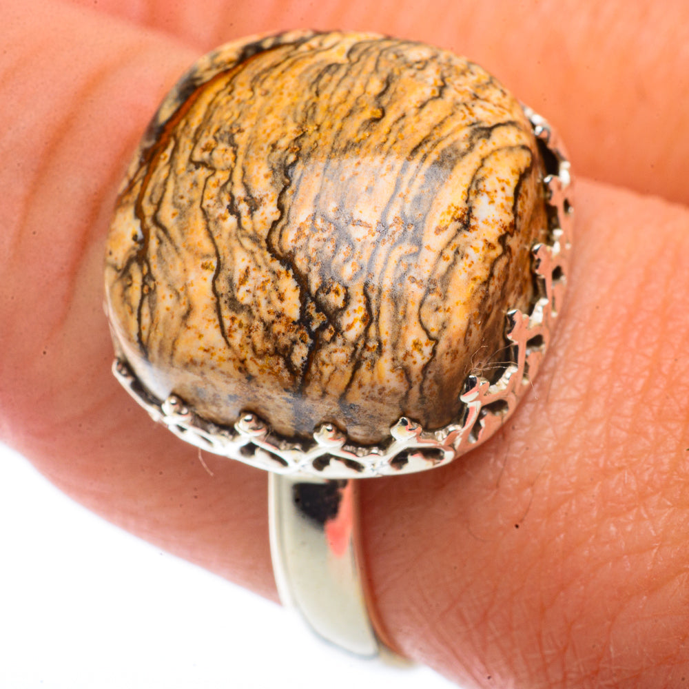 Picture Jasper Rings handcrafted by Ana Silver Co - RING66497