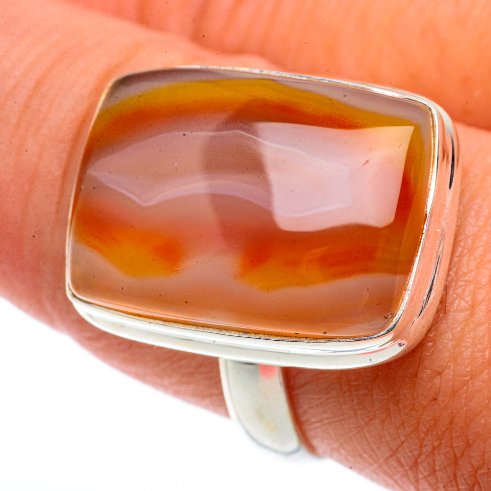 Botswana Agate Rings handcrafted by Ana Silver Co - RING66502