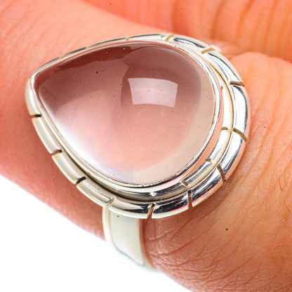 Rose Quartz Rings handcrafted by Ana Silver Co - RING66506