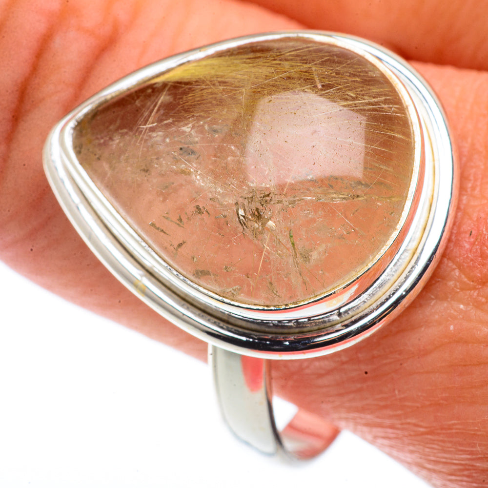 Rutilated Quartz Rings handcrafted by Ana Silver Co - RING66507