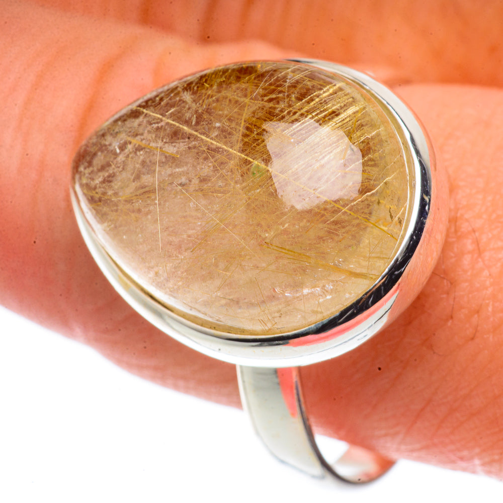 Rutilated Quartz Rings handcrafted by Ana Silver Co - RING66509