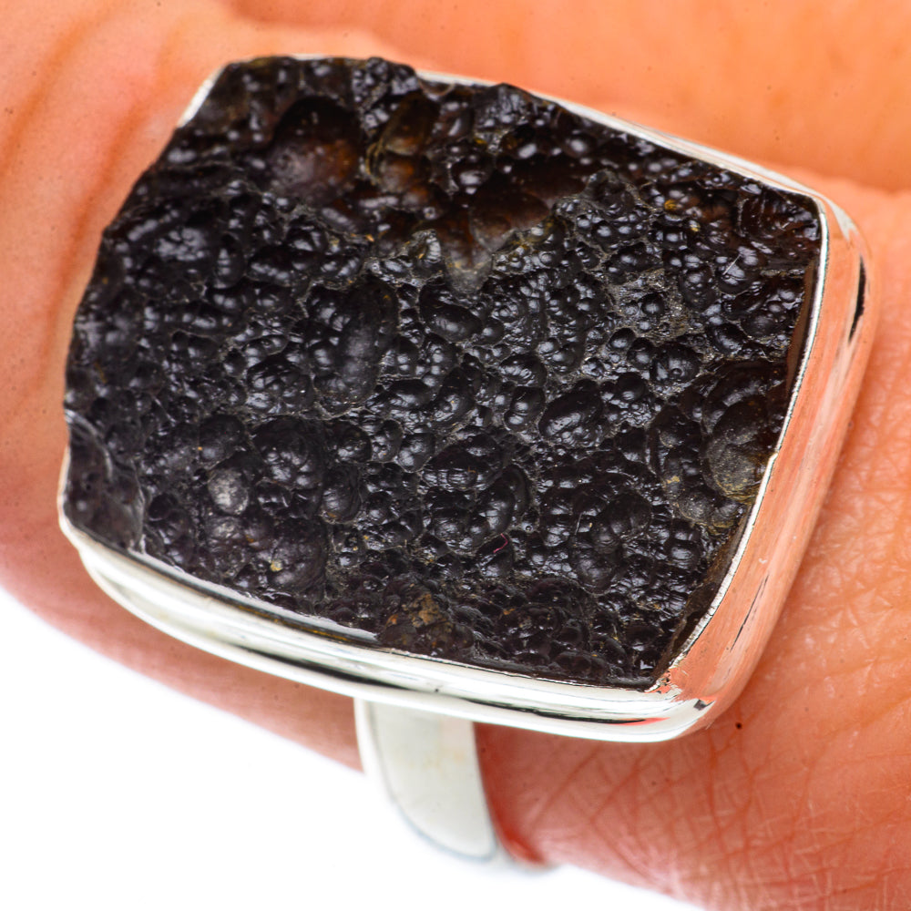 Tektite Rings handcrafted by Ana Silver Co - RING66511